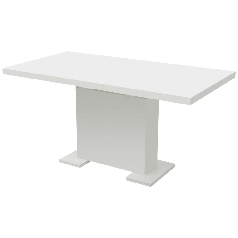 Image of Vidaxl Extendable Dining Table High Gloss White, 243548