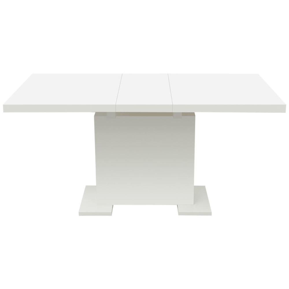 Vidaxl Extendable Dining Table High Gloss White, 243548