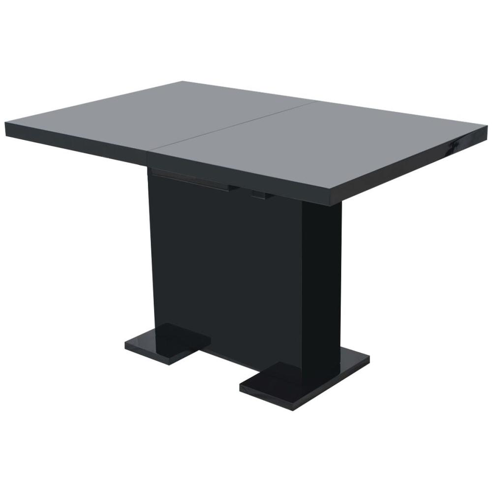 Vidaxl Extendable Dining Table High Gloss Black, 243549