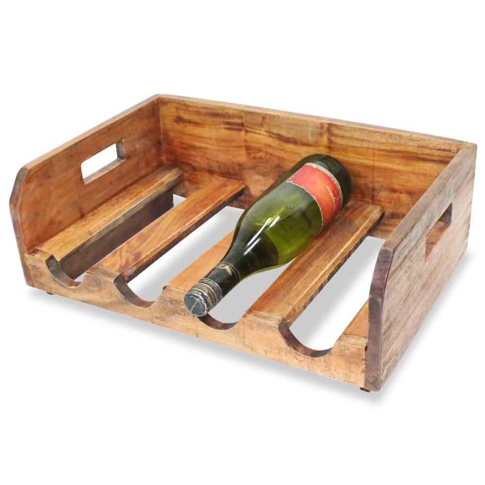 vidaXL Wine Racks - Set of 4 - Holds 16 Bottles - Made from Solid Reclaimed Wood