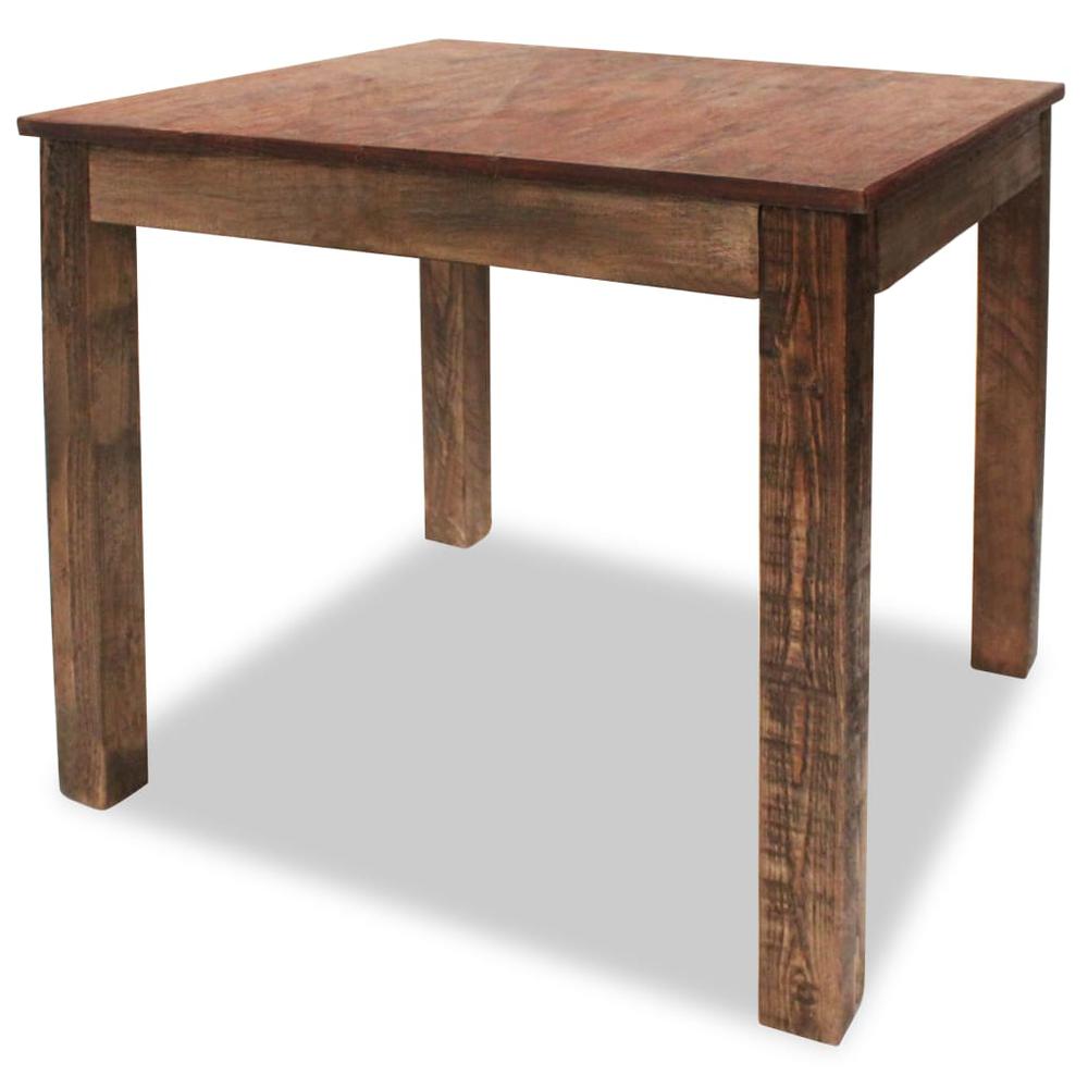 Image of Vidaxl Dining Table Solid Reclaimed Wood 32.3"X31.5"X29.9", 244495