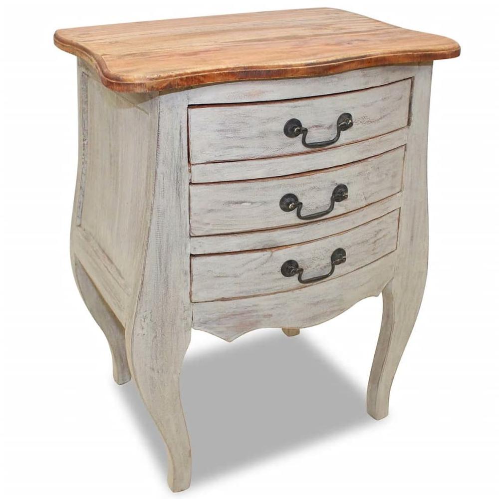 Image of Vidaxl Bedside Cabinet Solid Reclaimed Wood 18.9"X13.8"X25.2", 244504