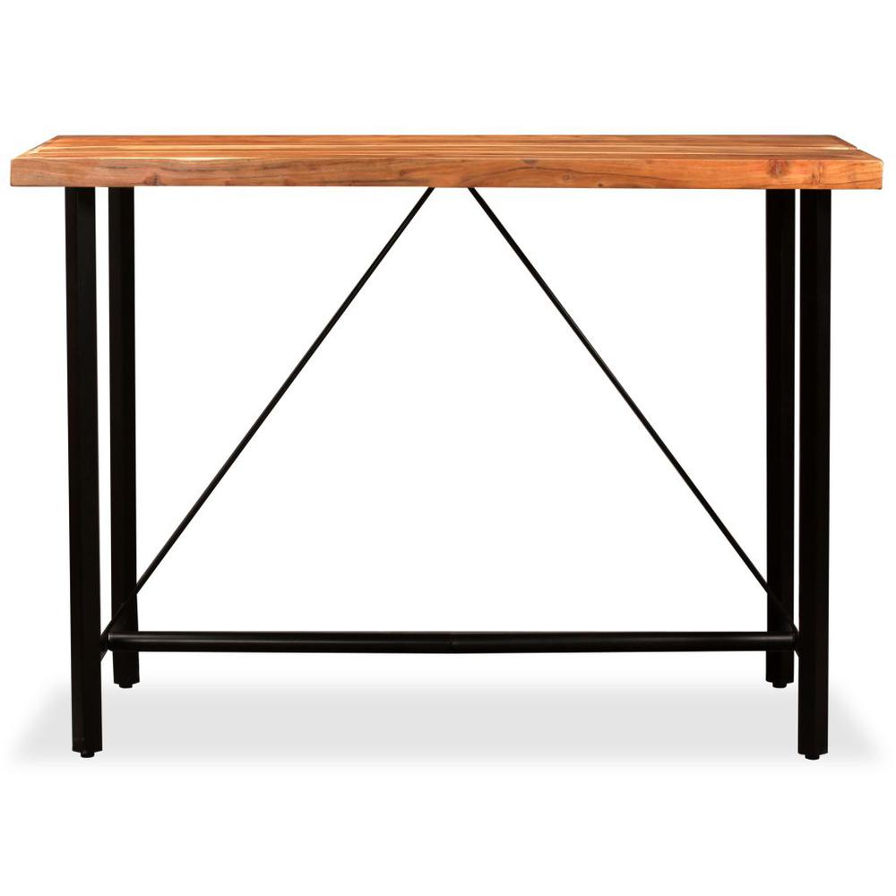 Vidaxl Bar Table Solid Acacia Wood 59"X27.6"X42.1", 245437