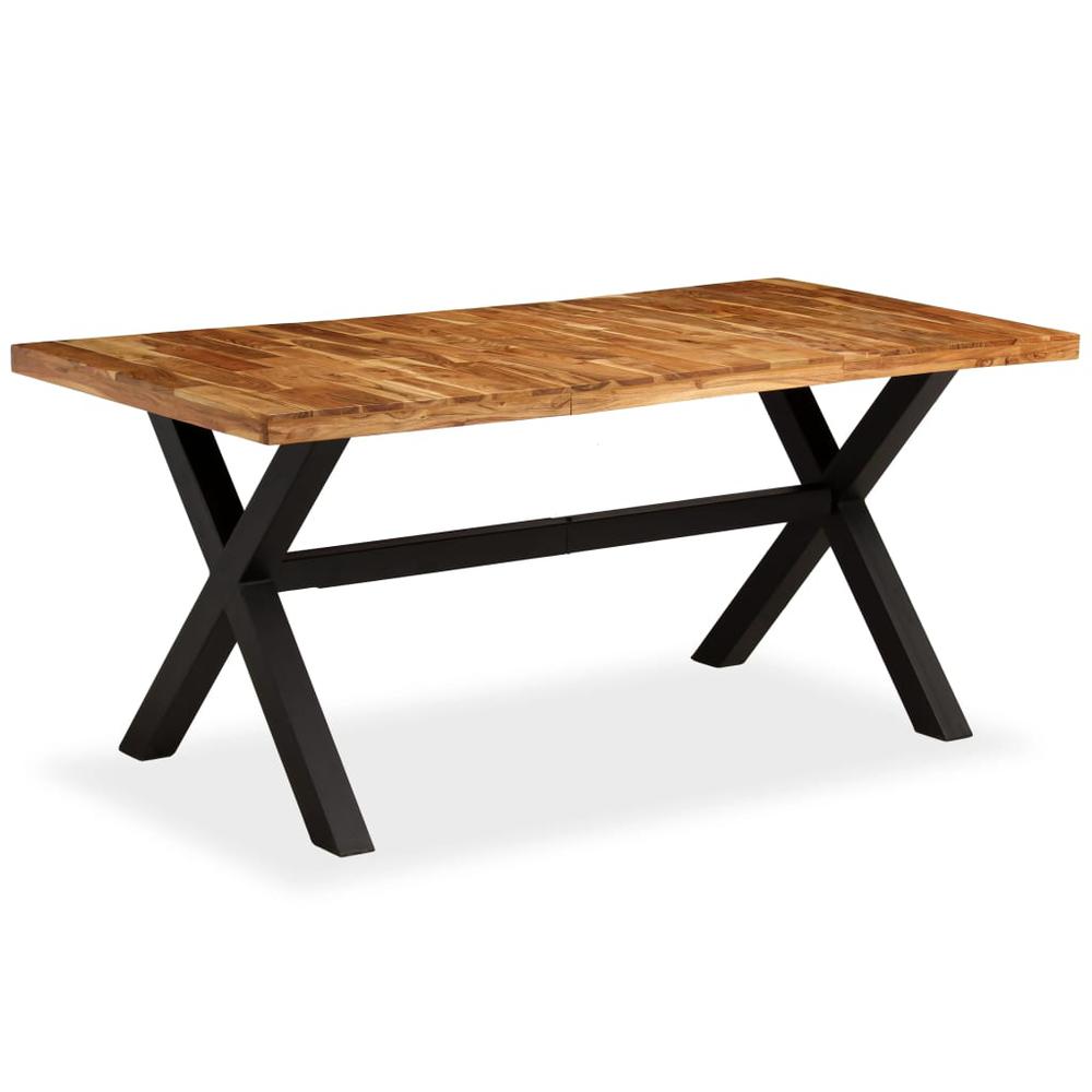Image of Vidaxl Dining Table Solid Acacia And Mango Wood 70.9"X35.4"X29.9", 245640