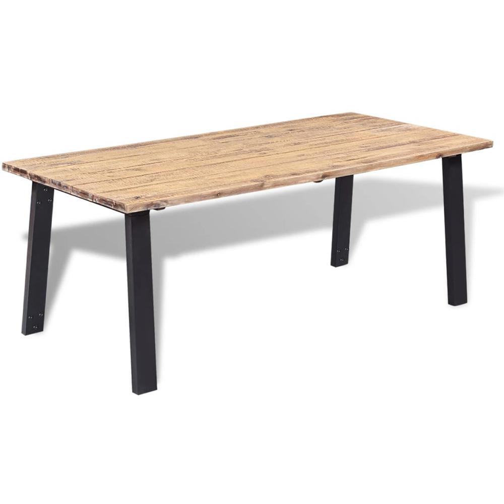 Image of Vidaxl Dining Table Solid Acacia Wood 66.9"X35.4", 245689