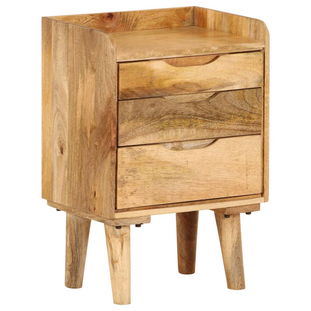 Image of Vidaxl Bedside Cabinet Solid Mango Wood 15.7"X11.8"X23.4", 246788