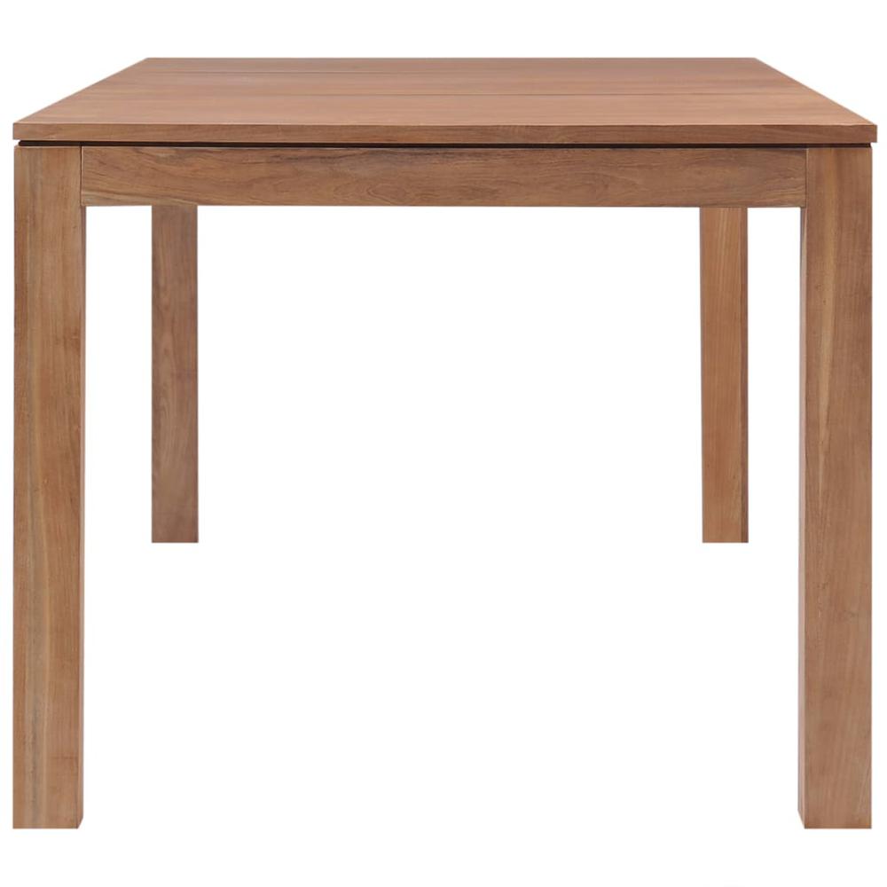 Vidaxl Dining Table Solid Teak Wood With Natural Finish 70.9"X35.4"X29.9", 246951