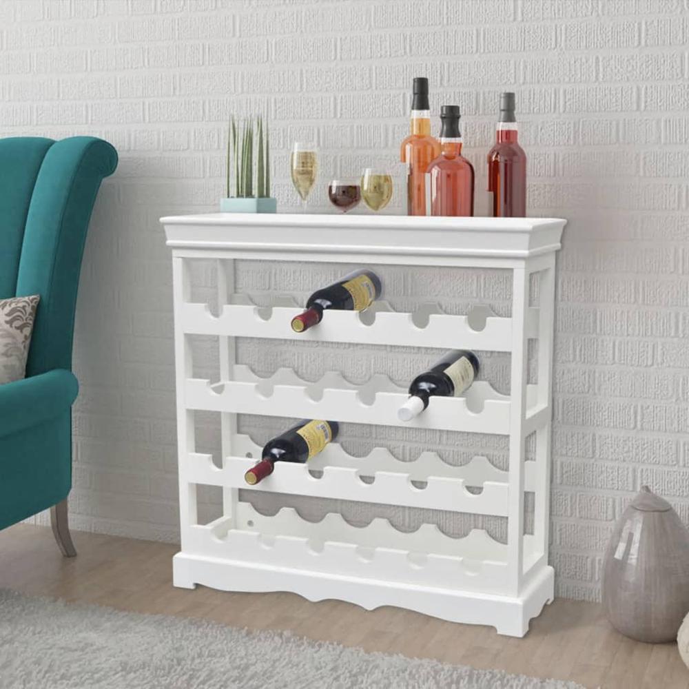 This is the image of vidaXL White Wine Cabinet - 242438