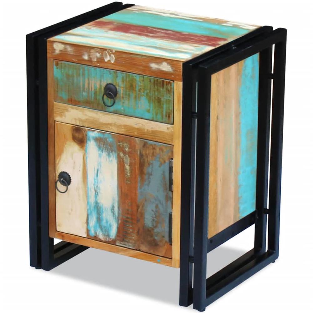 Image of Vidaxl Bedside Cabinet Solid Reclaimed Wood, 243278