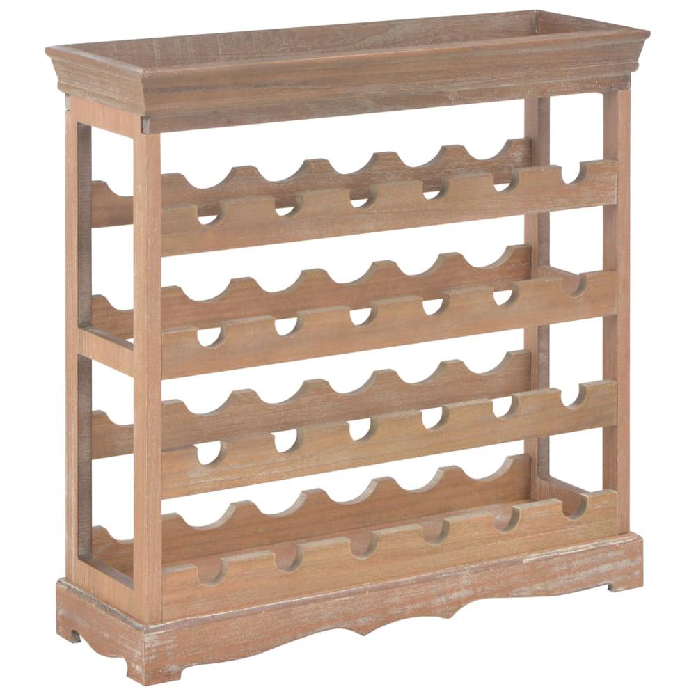 This is the image of vidaXL Brown Wine Cabinet - 27.6"x8.9"x27.8" - MDF (280068)