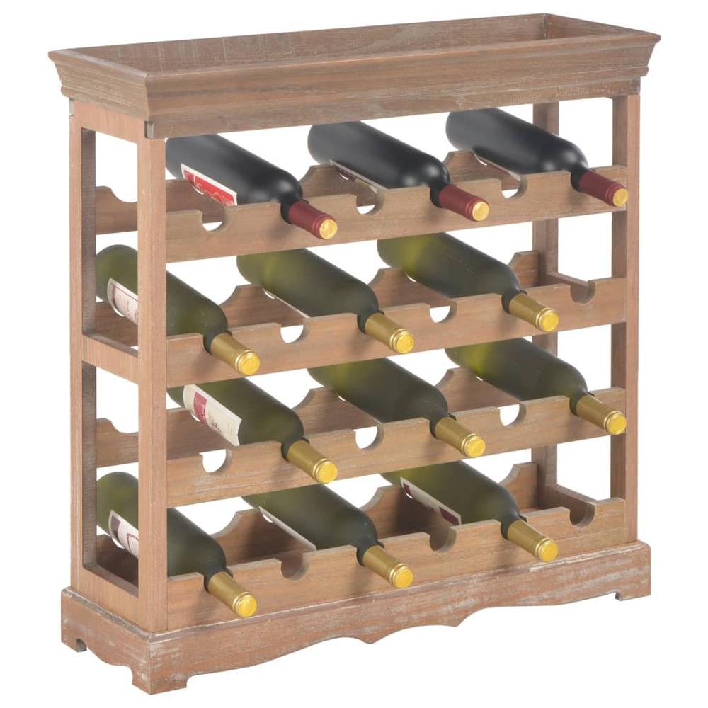 vidaXL Brown Wine Cabinet - 27.6"x8.9"x27.8" - MDF (280068)