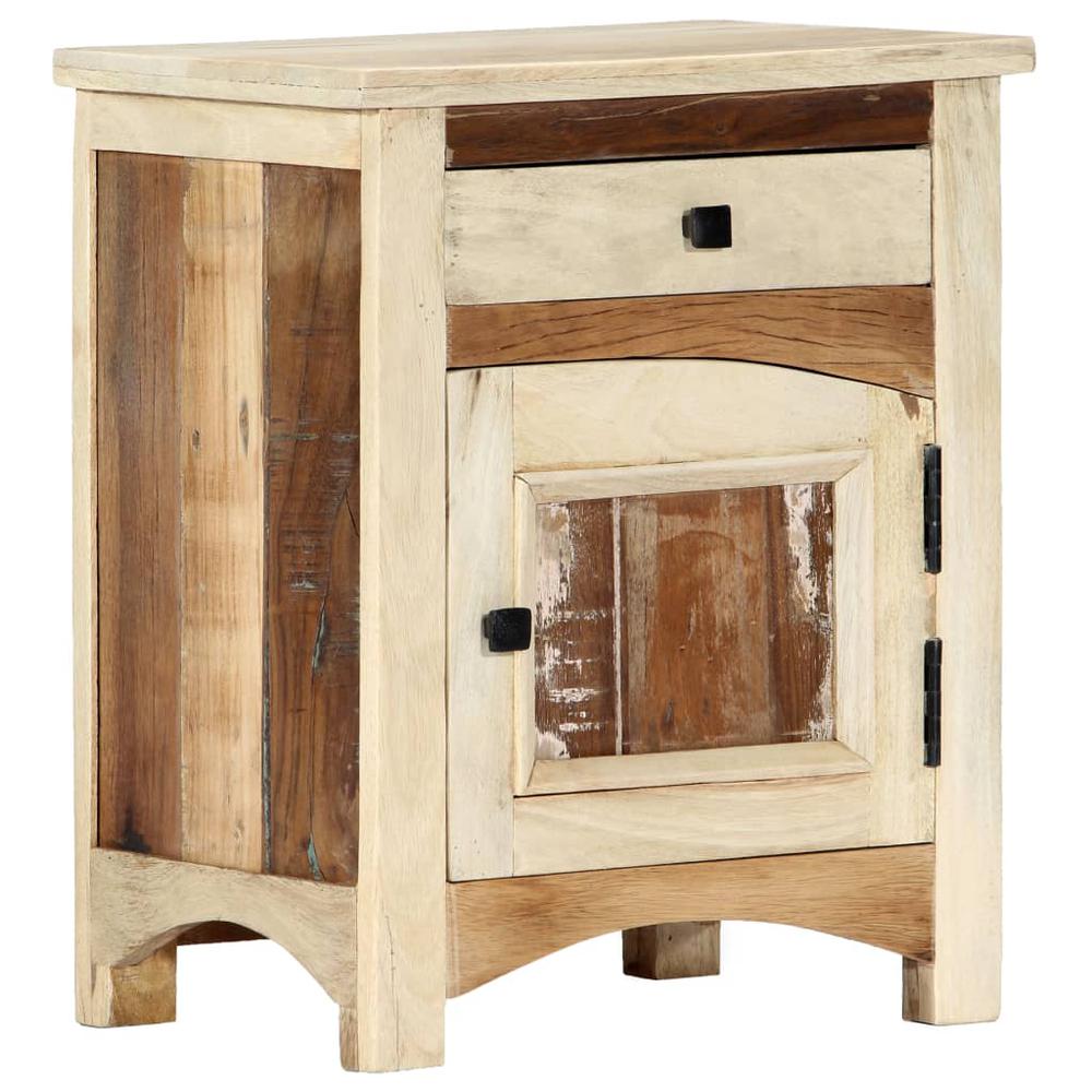Image of Vidaxl Bedside Cabinet 15.8"X11.8"X19.7" Solid Reclaimed Wood, 282728