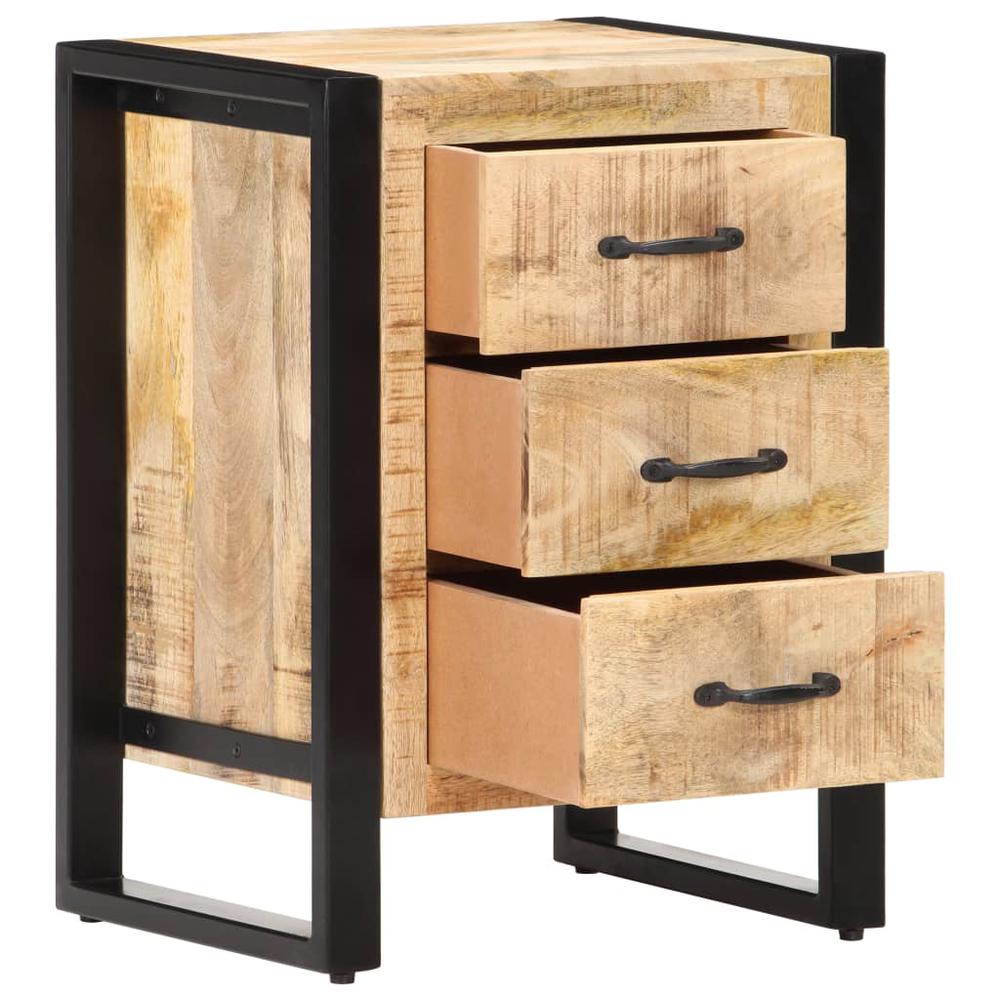 Vidaxl Bedside Cabinet 15.7"X13.8"X21.7" Solid Mango Wood 0229