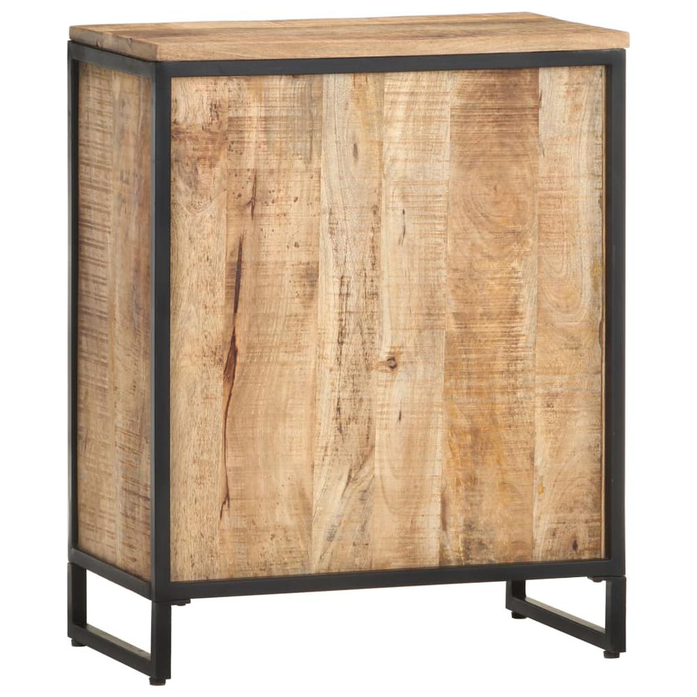 vidaXL Wine Cabinet - Rough Mango Wood - 24.4"x13"x30.9" - Model 0685