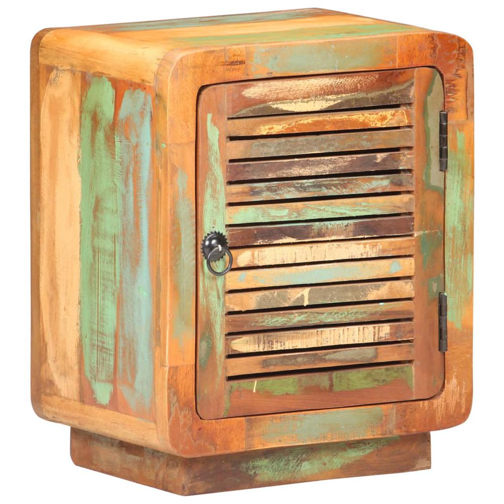 Image of Vidaxl Bedside Cabinet 15.7"X11.8"X19.7" Solid Reclaimed Wood, 320463