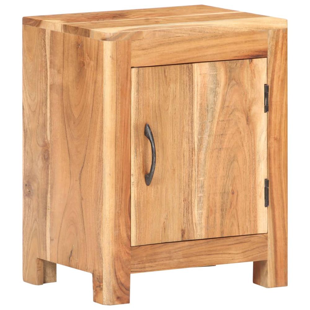 Image of Vidaxl Bedside Cabinet 15.7"X11.8"X19.7" Solid Acacia Wood, 320474