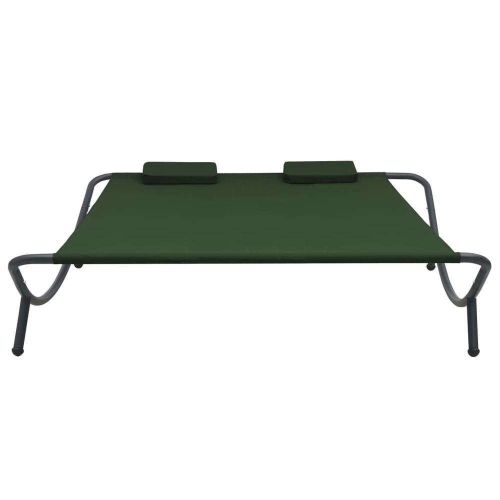 Vidaxl Outdoor Lounge Bed Fabric Green 3530