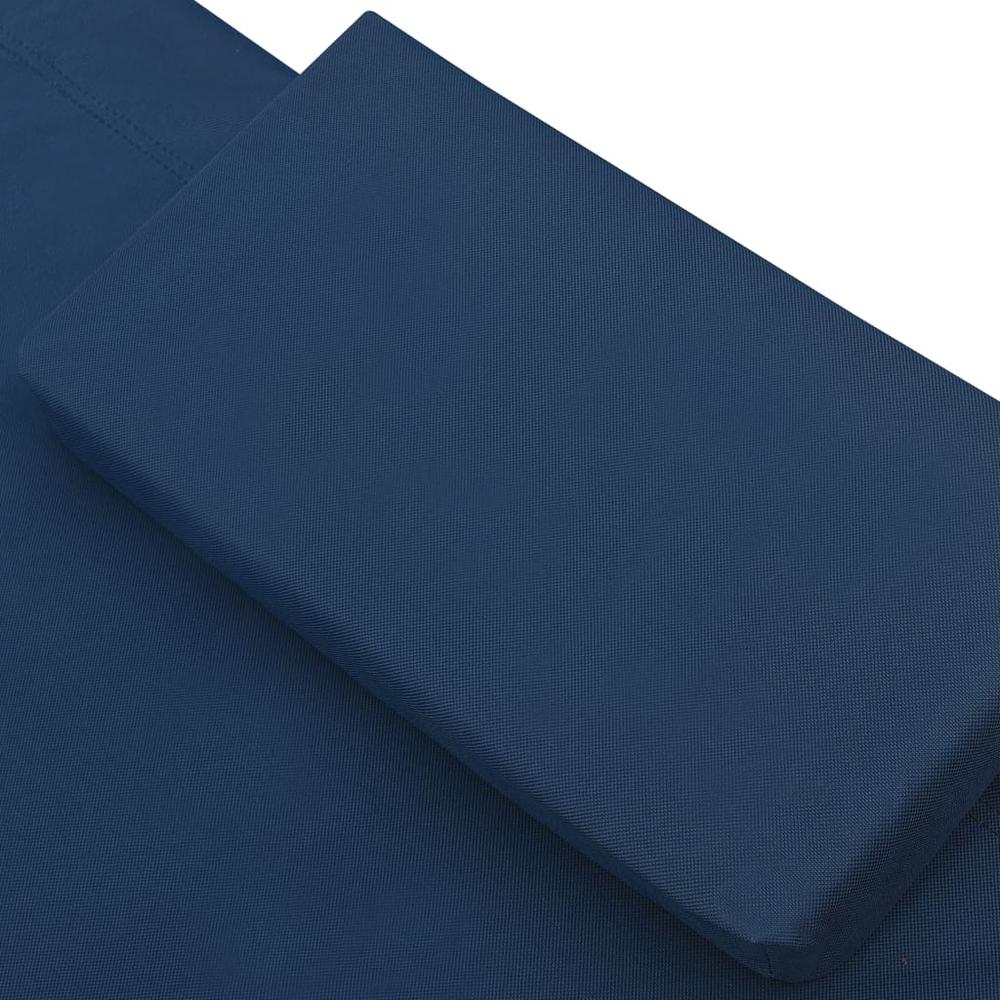 Vidaxl Outdoor Lounge Bed Fabric Blue 3531
