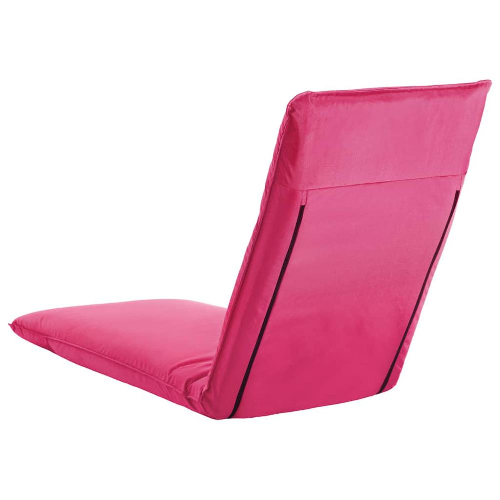 Vidaxl Foldable Sunlounger Oxford Fabric Pink 6047