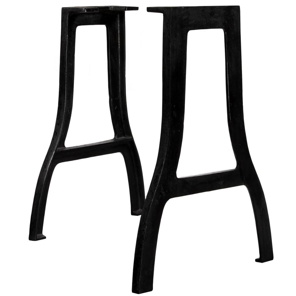 This is the image of vidaXL A-Frame Cast Iron Dining Table Legs - 2 pcs