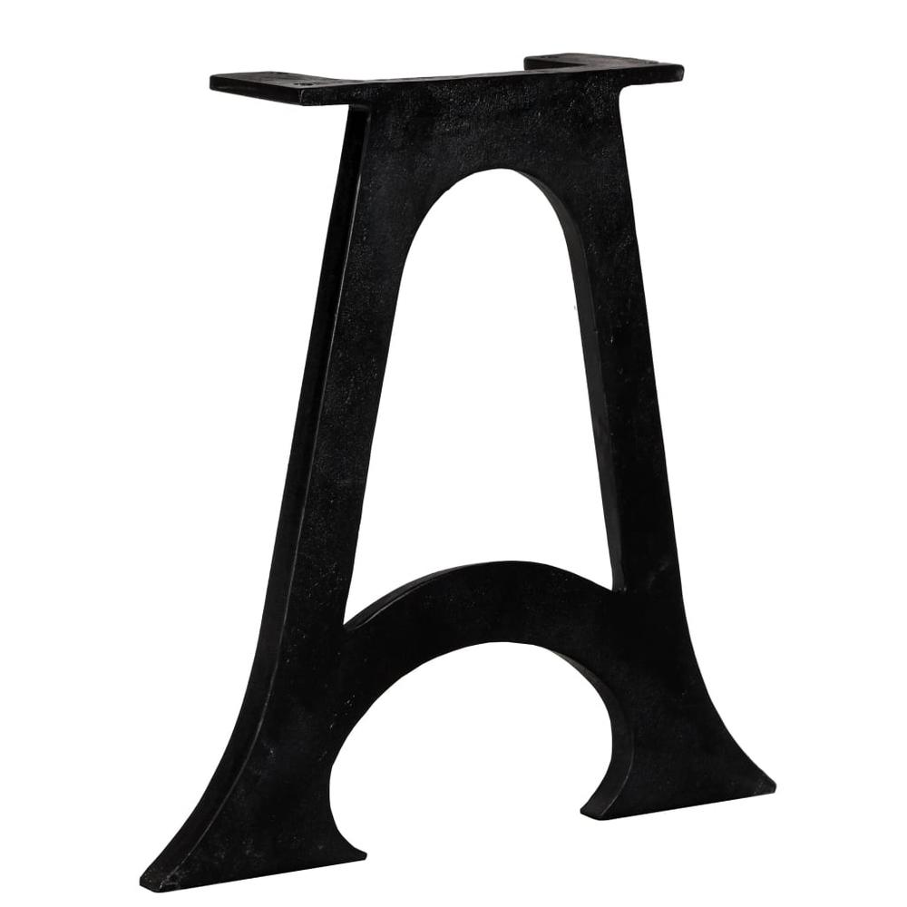 vidaXL Coffee Table Legs - Set of 2 with Arched Base and A-Frame Design - Cast Iron
