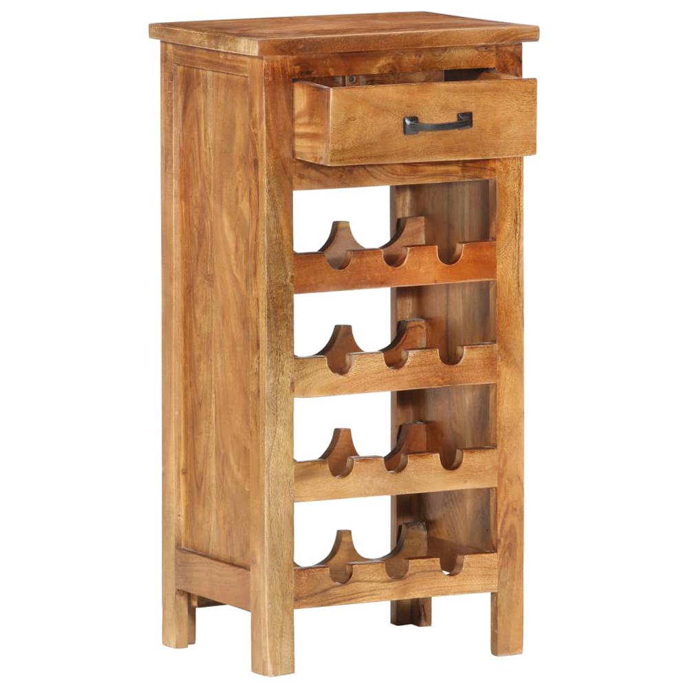 vidaXL Solid Acacia Wood Wine Cabinet, 15.7"x11.8"x31.5"