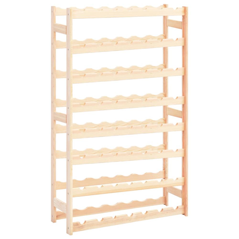 This is the image of vidaXL Pinewood Wine Rack for 56 Bottles