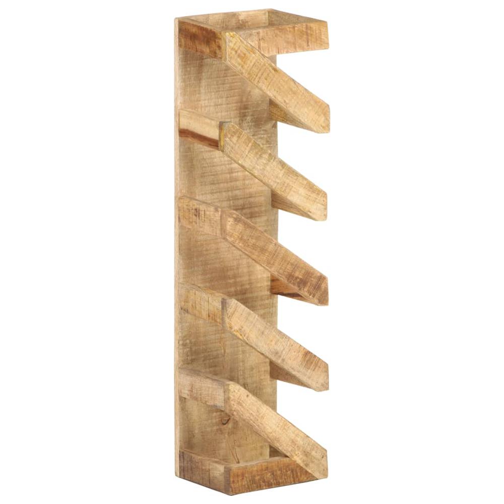 This is the image of vidaXL Solid Mango Wood Wine Rack for 5 Bottles