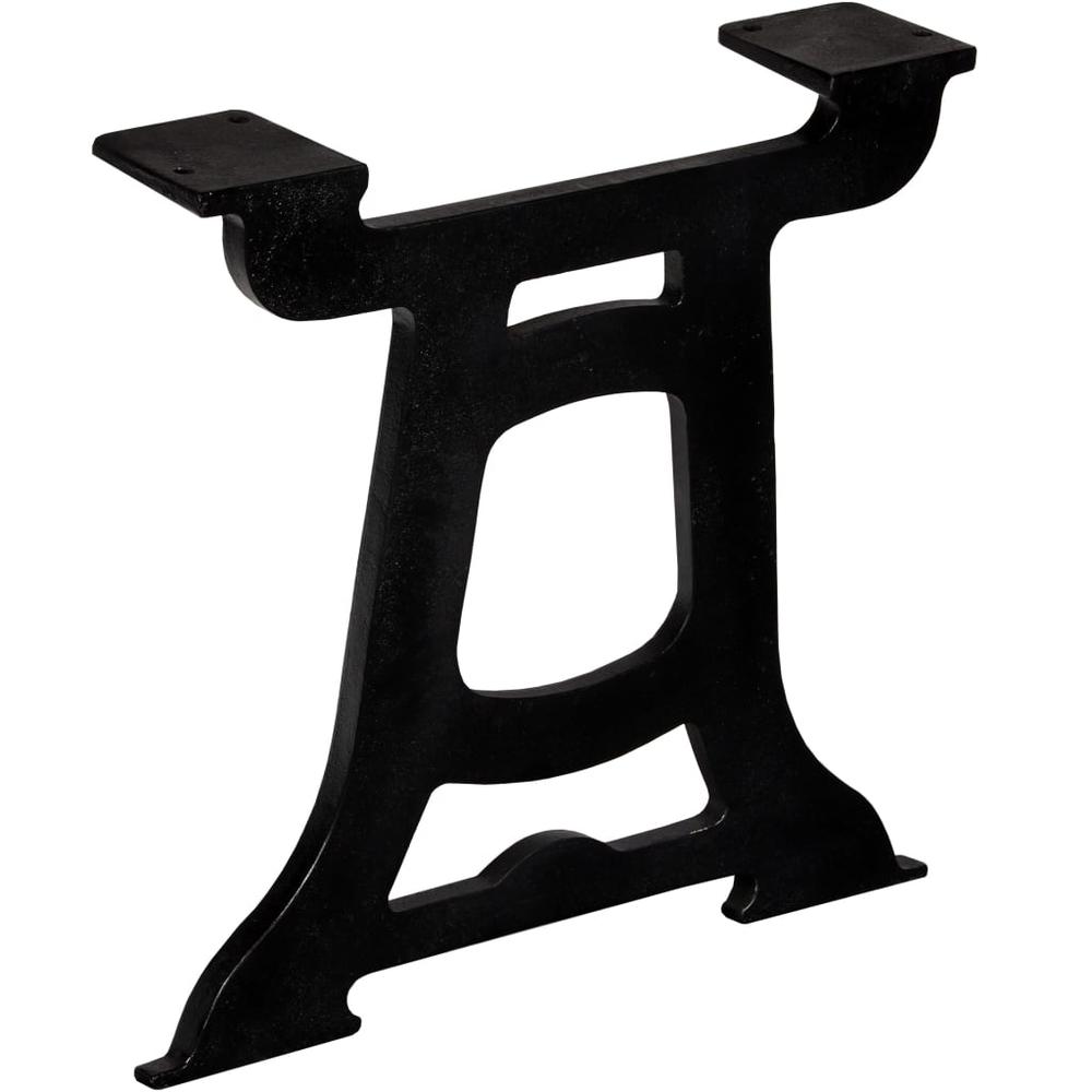 vidaXL Coffee Table Legs - Set of 2 - Y-Frame Cast Iron