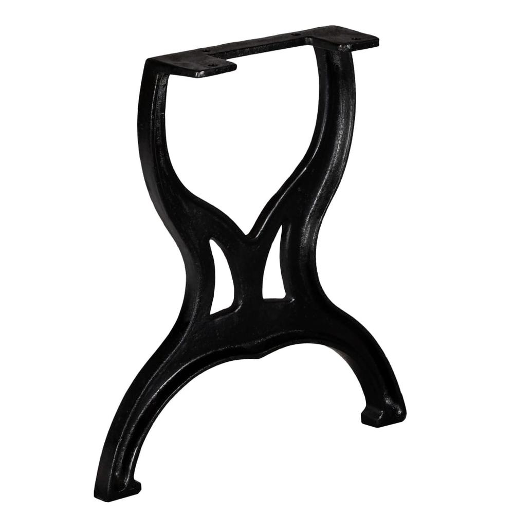 vidaXL X-Frame Cast Iron Bench Legs - Set of 2 Pieces