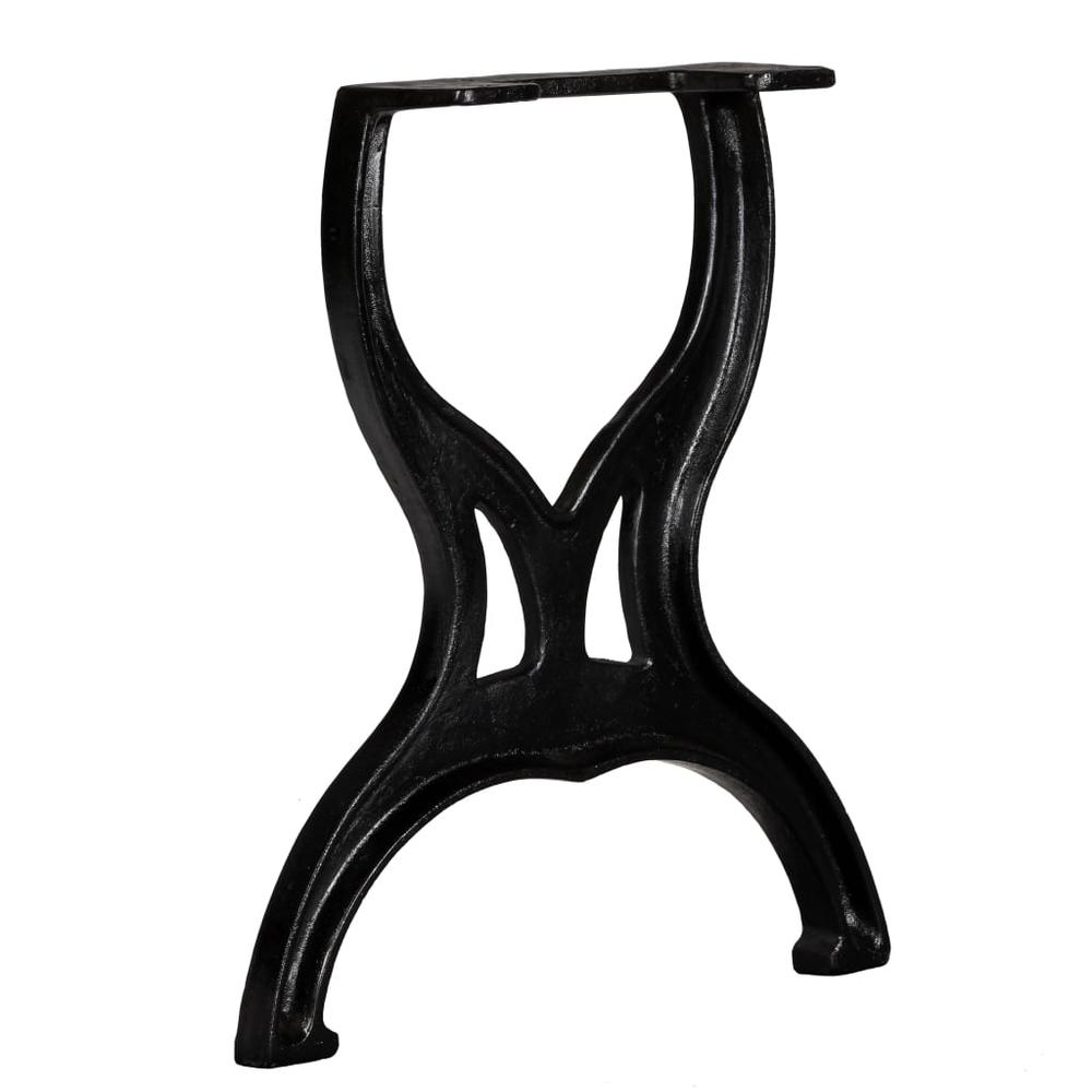 vidaXL X-Frame Cast Iron Bench Legs - Set of 2 Pieces