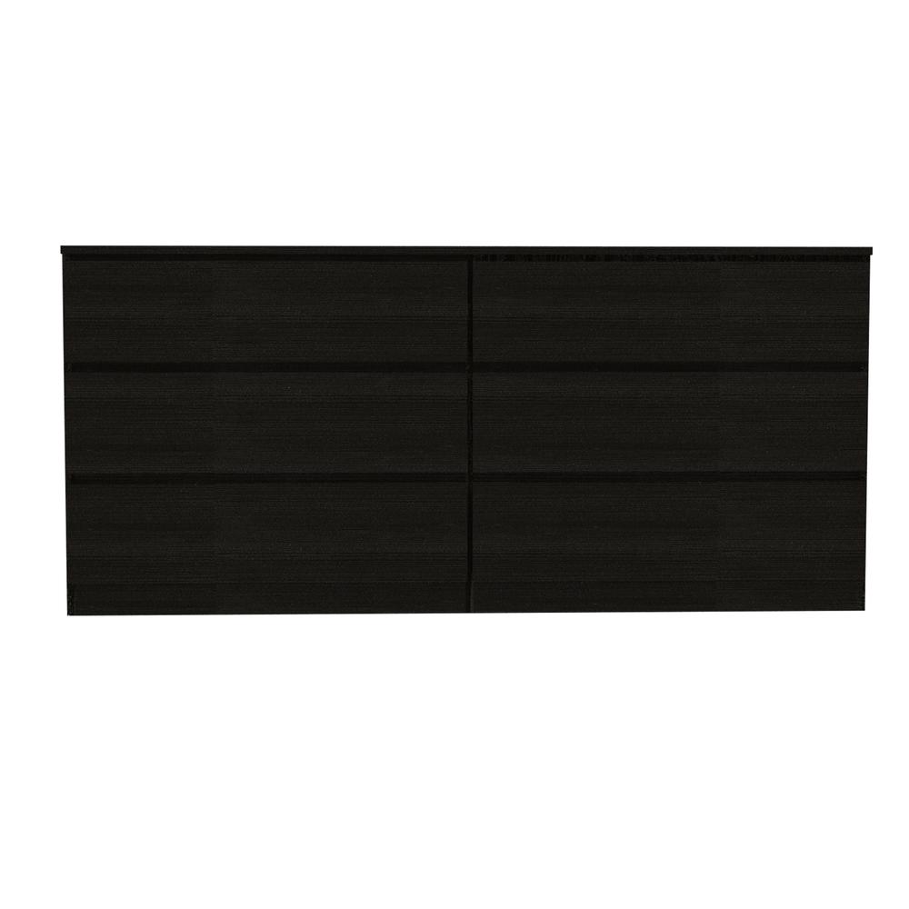 Cocora 6 Drawer Double Dresser - Black