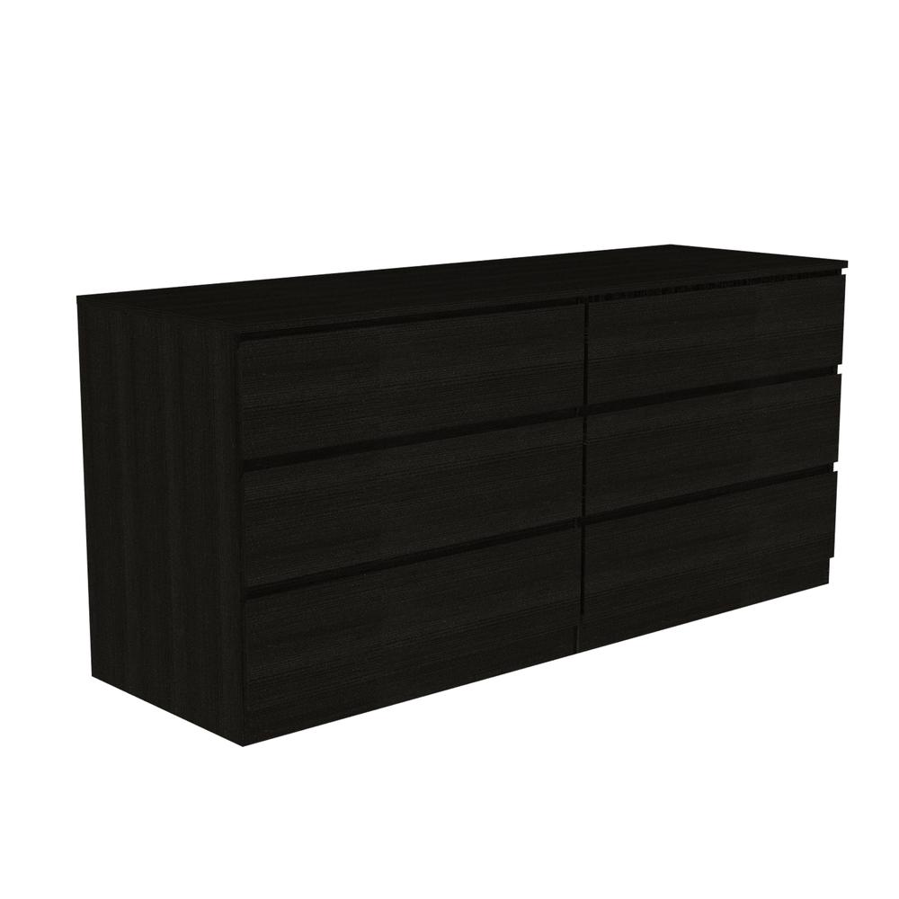 Image of Cocora 6 Drawer Double Dresser - Black