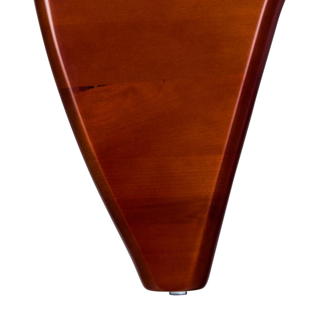 LeisureMod Imperial Triangle Coffee Table Base in Cherry