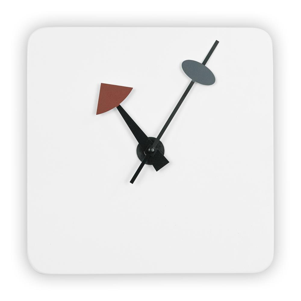 This is the image of LeisureMod Manchester Square Silent Non-Ticking Wall Clock - Modern Design (MCLS9W)