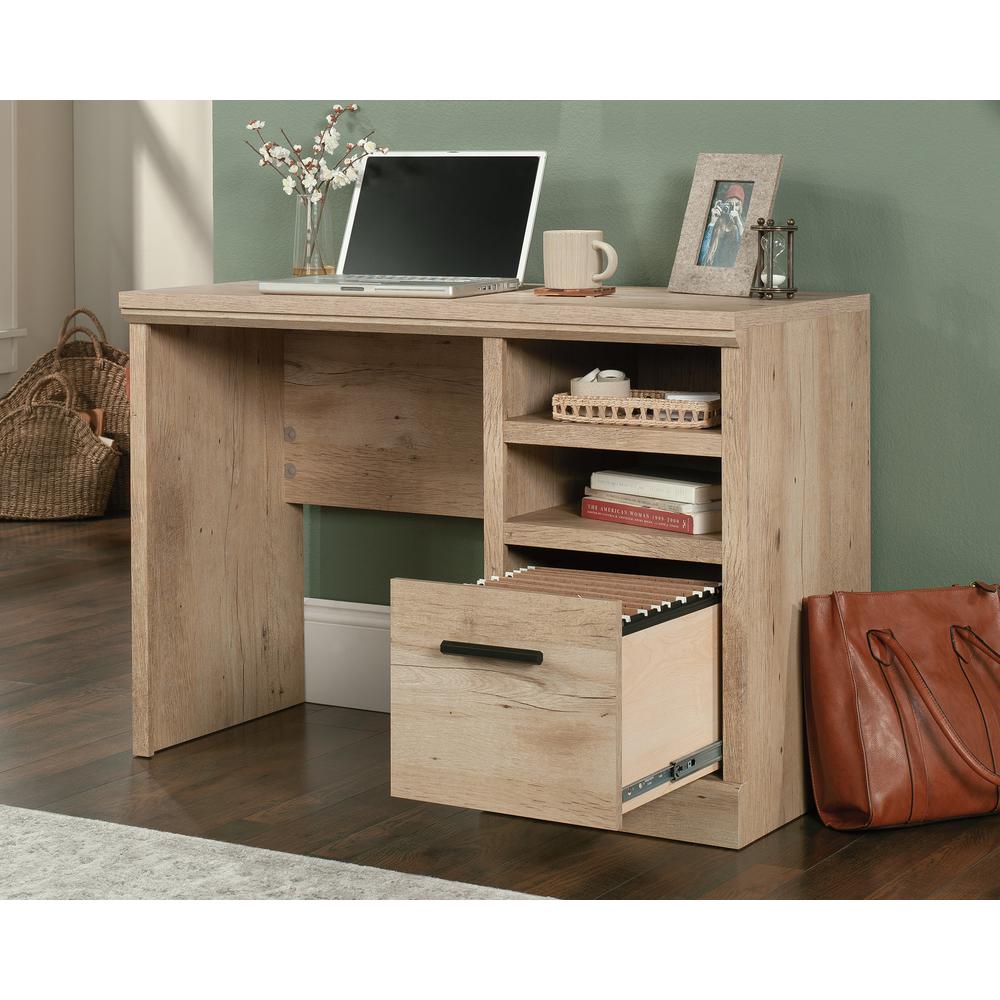 Image of Desk With File Drawer In Prime Oak