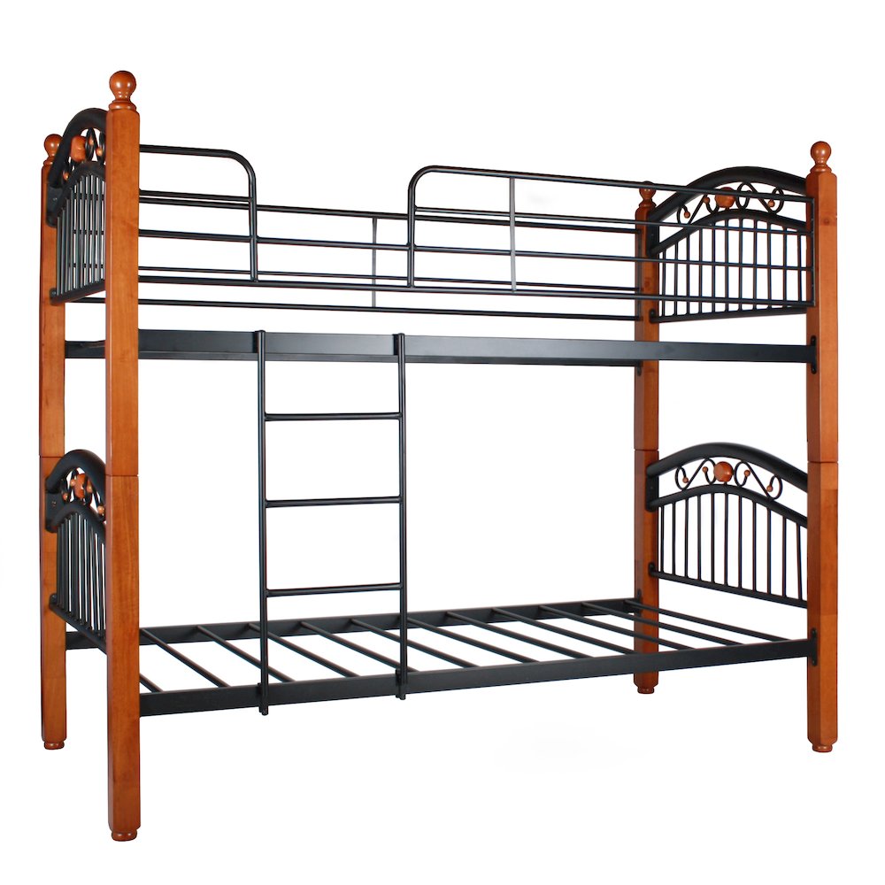 Image of Better Home Products Lexus Twin/Twin Black Metal Bunk Bed
