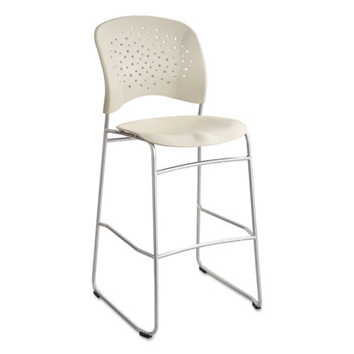 Rêve Bistro Chair - Molded Plastic Back/Seat, Steel Frame - Latte