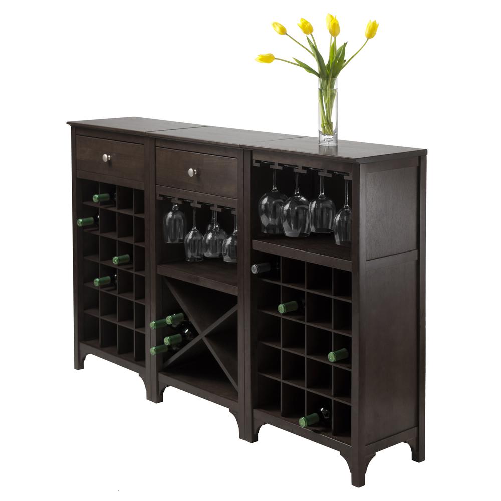 Ancona 3-Piece Modular Wine Cabinet Set