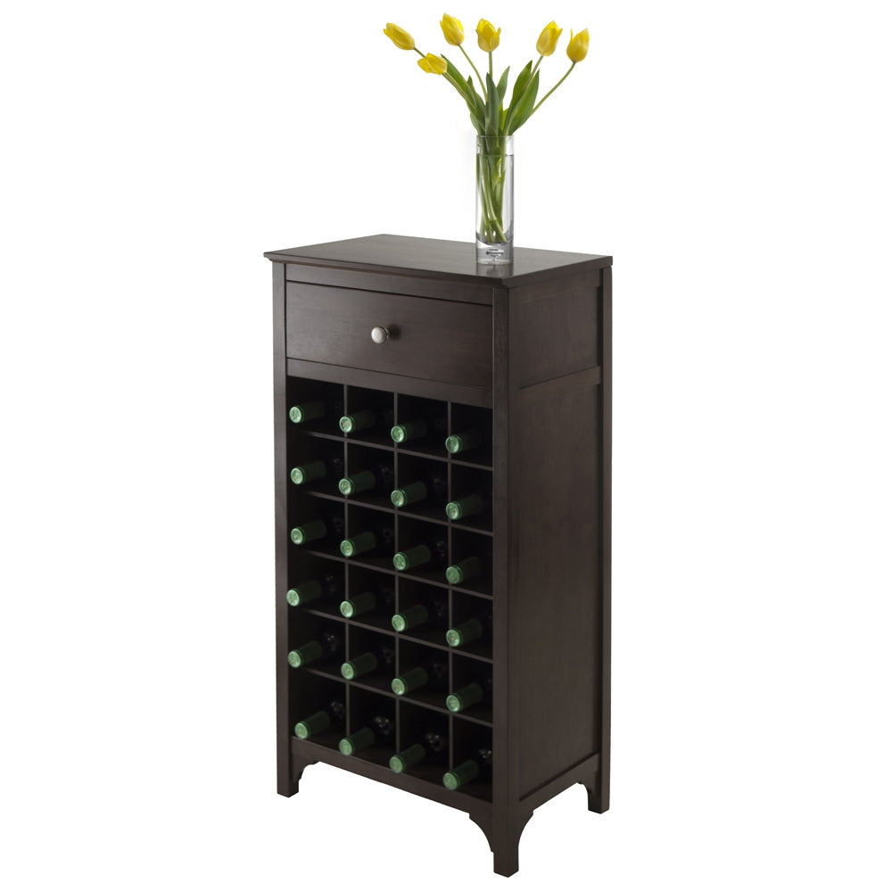 Ancona Wine Cabinet with Drawer & 24-Bottle