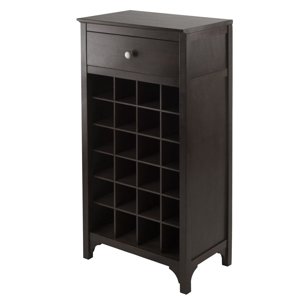 This is the image of Ancona Wine Cabinet with Drawer & 24-Bottle