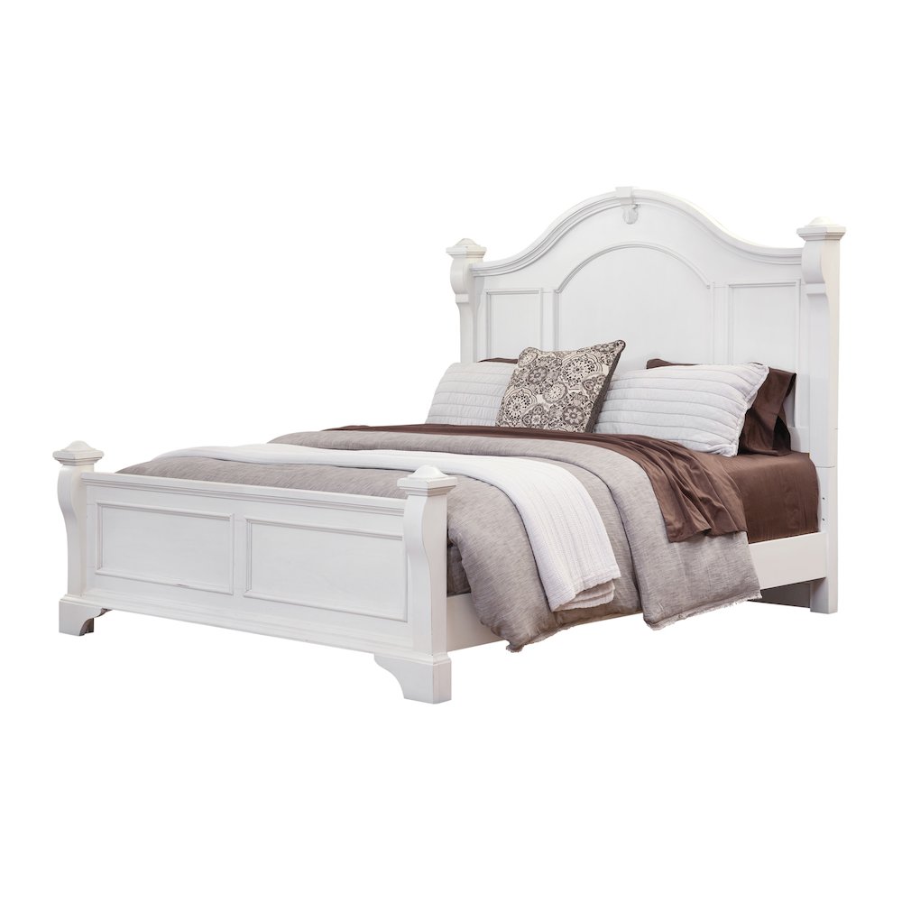 Image of Heirloom Antique White Queen Poster Bed