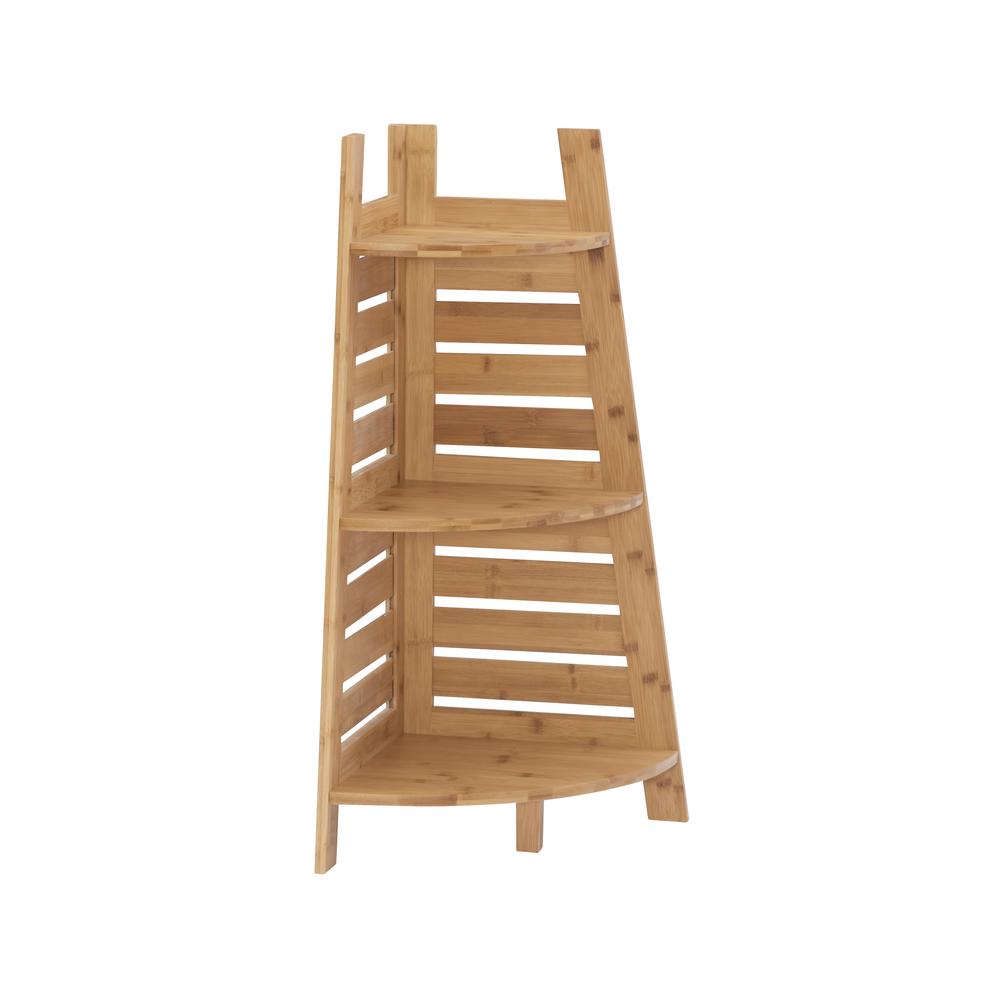 Image of Bracken Bamboo Corner Shelf