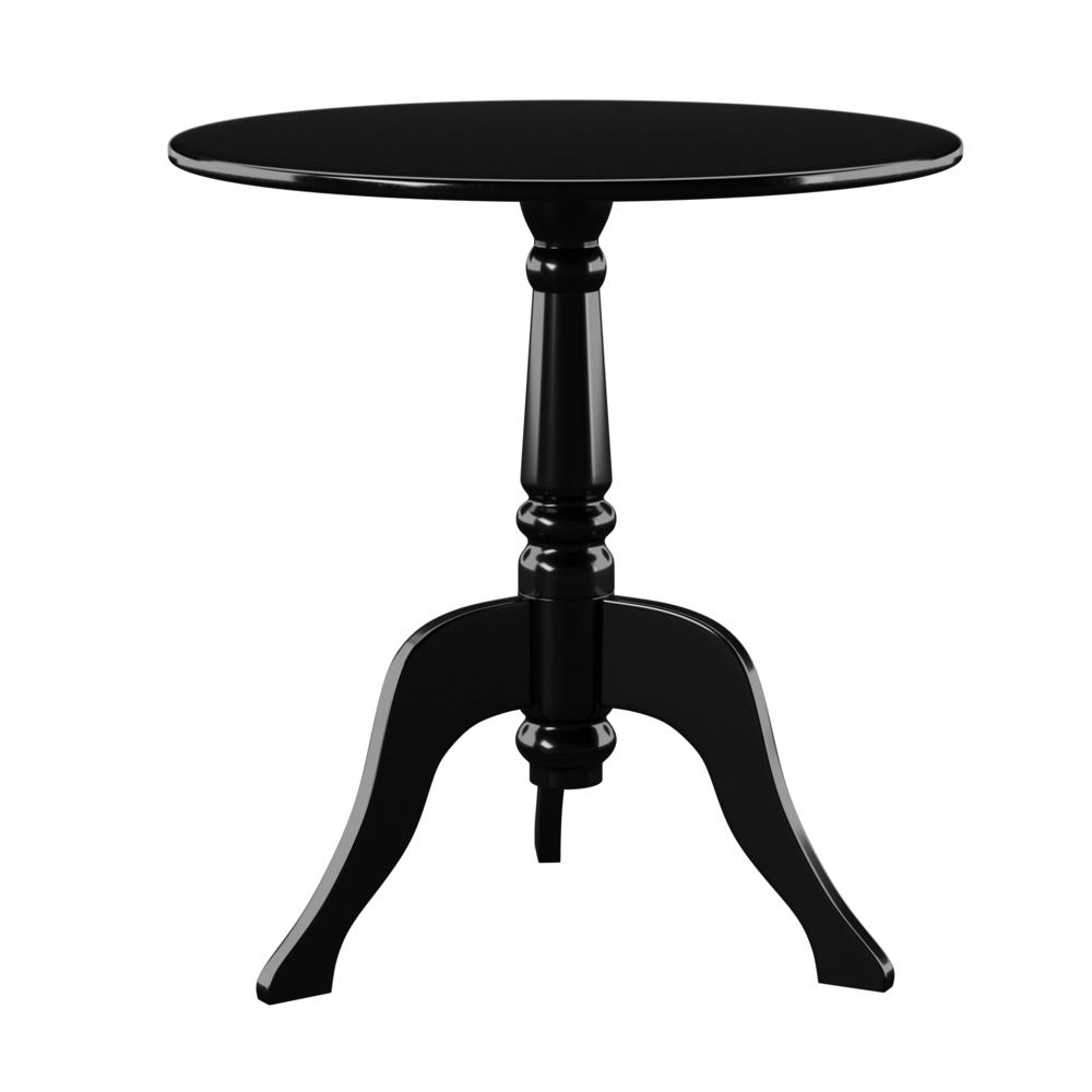 Black Acrylic End Table