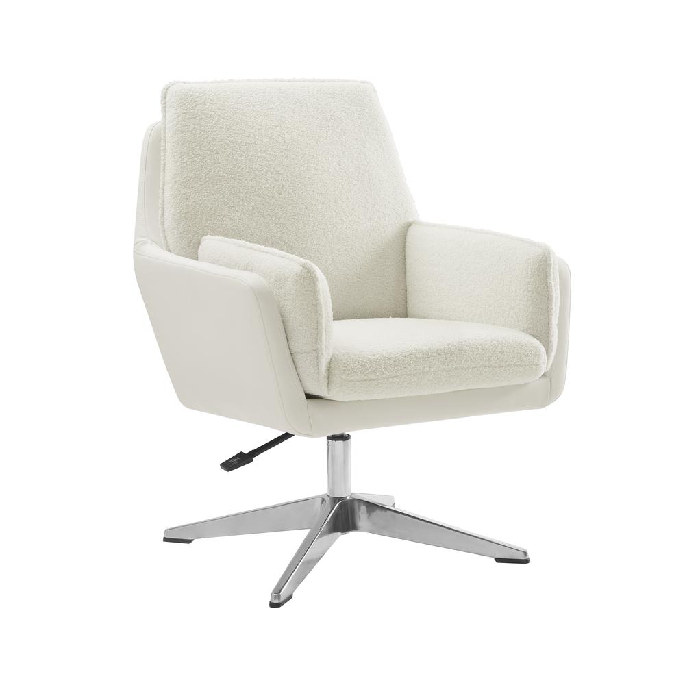 Image of Maddie Wht Wht Swivel Chair