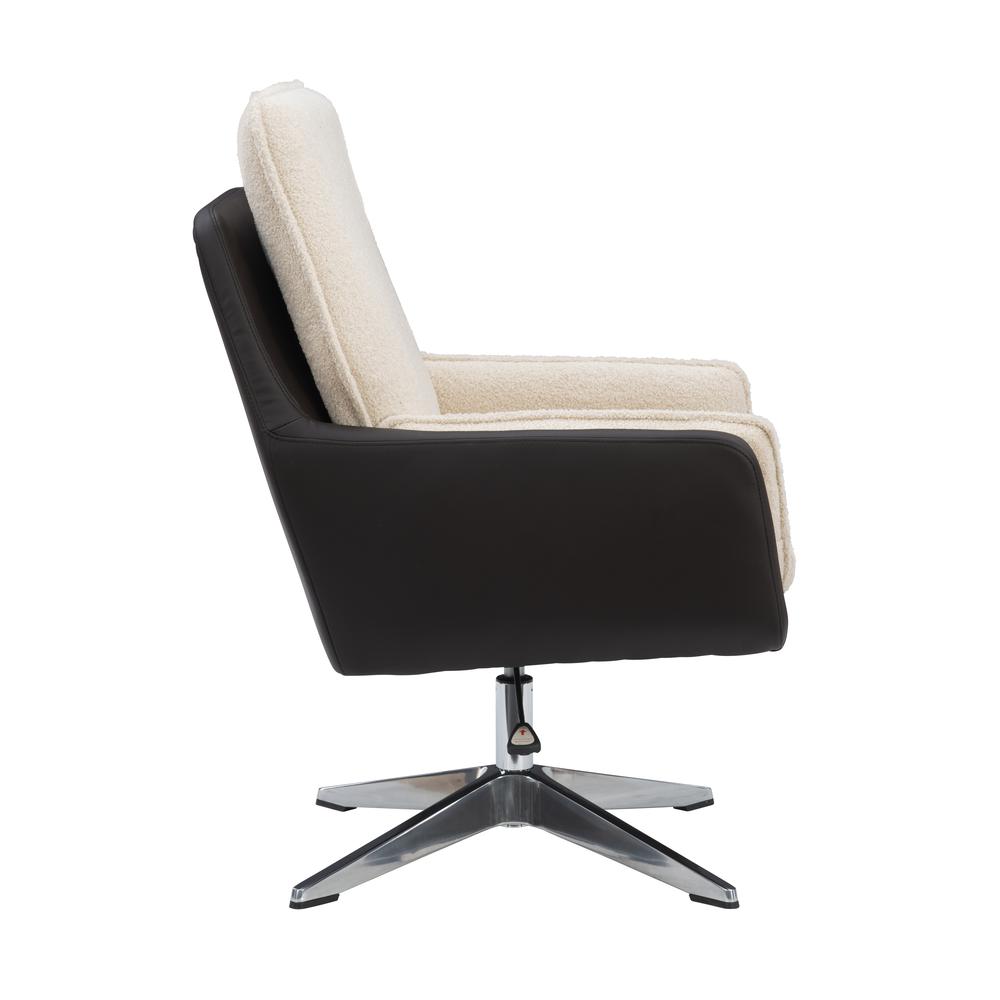 Marion Swivel Chair Brown Natural