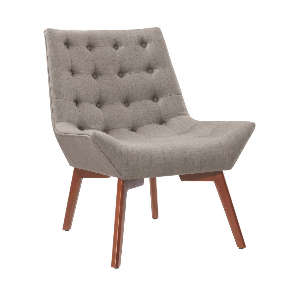 Image of Serena Accent Chair Tufted Grey
