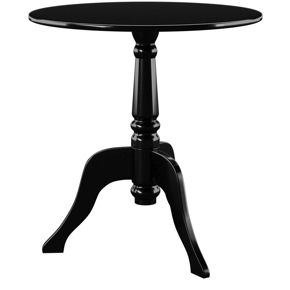 Black Acrylic End Table
