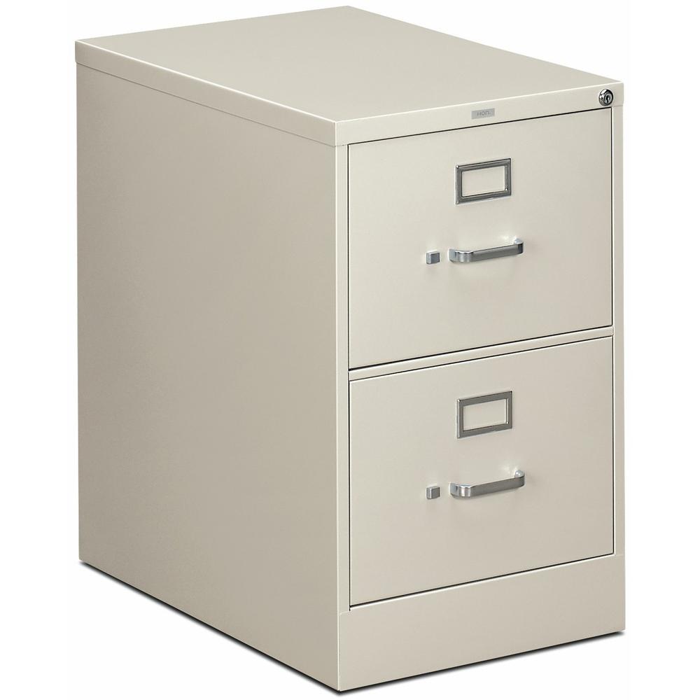 HON 310 H312C File Cabinet - 18.3" x 26.5" x 29" - 2 Drawer - Light Gray Finish