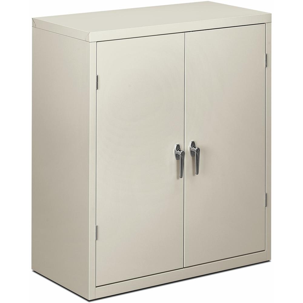 HON Brigade HSC1842 Storage Cabinet - 36" x 18.1" x 41.8" - 2 Shelves - Hinged Doors - 251.33 lb Load Capacity - Adjustable Shelf, Locking Mechanism, Leveling Glide